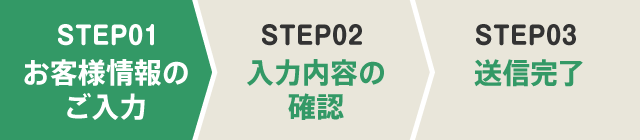 STEP01 お客様情報のご入力